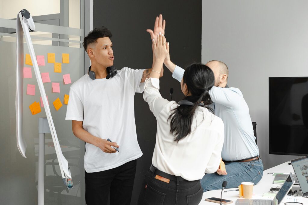 Customer support team workflow whiteboard illustrating the 3-Step Customer Support Playbook