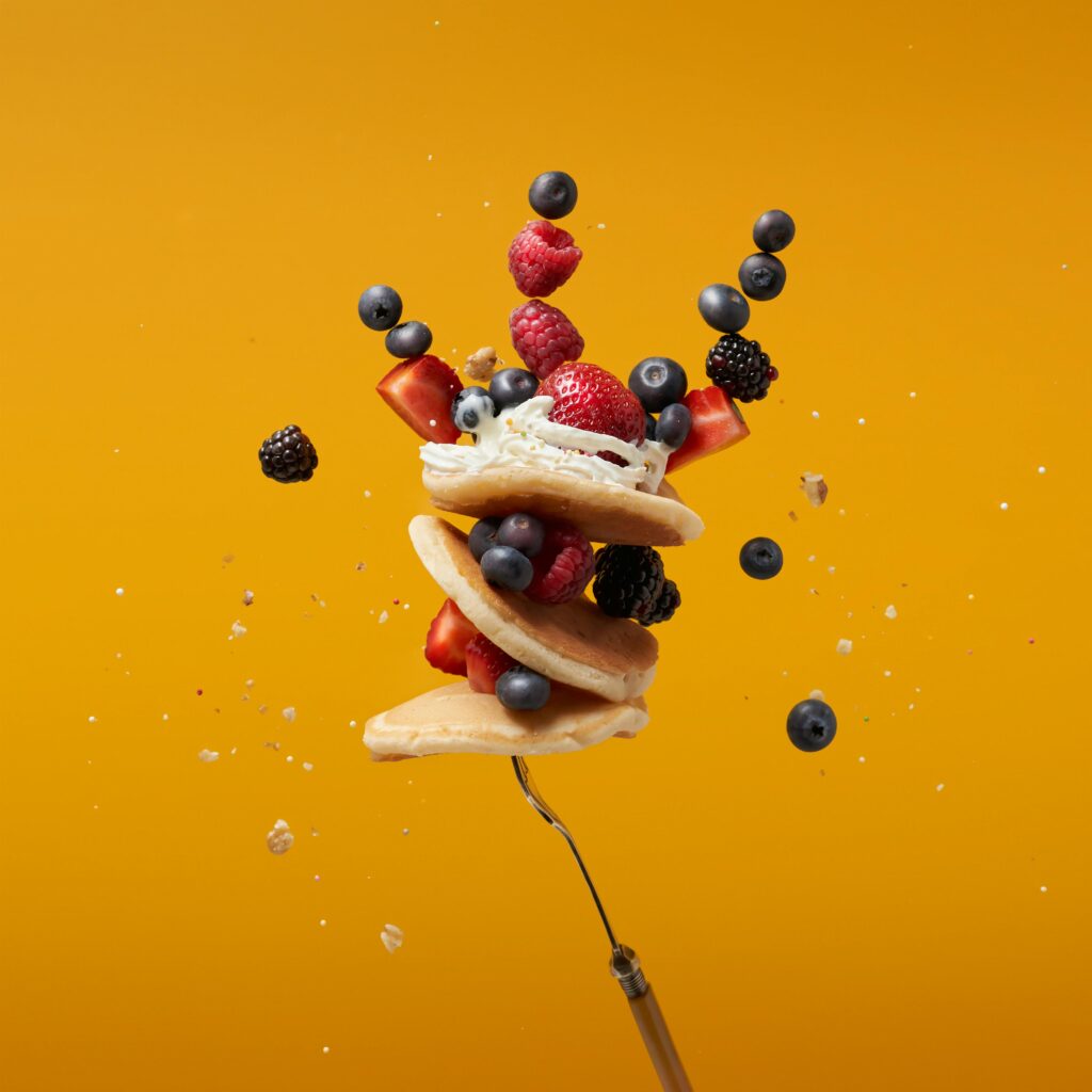 Ecommerce product photography with colorful background made using the Best AI Image Generators for Ads.