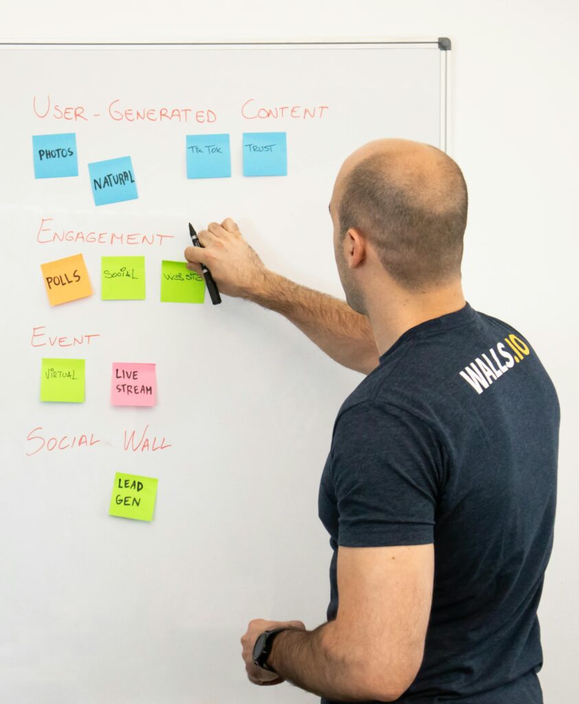 SEO content strategy whiteboard with entity clusters — AI Tools for SEO Writing